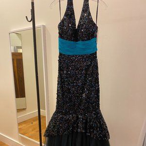 Black Sequin Mermaid Dress